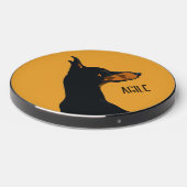 Yellow Doberman Wireless Charger (Front 2)