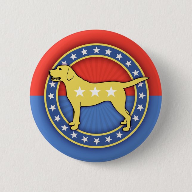 Yellow Dog Button (Front)