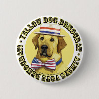 Yellow Dog Democrat Classic Button