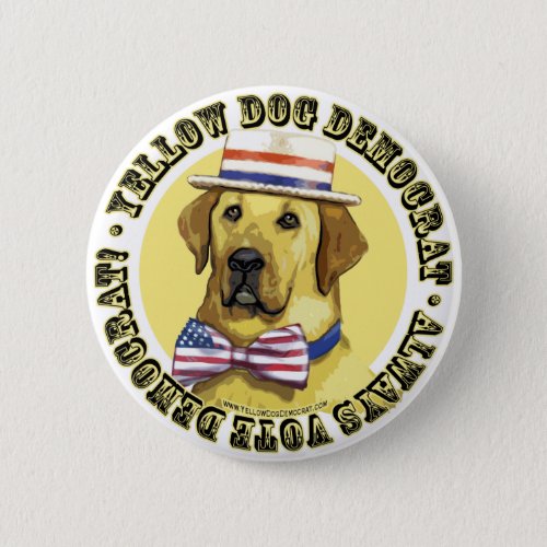 Yellow Dog Democrat Classic Button 