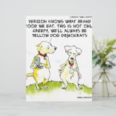 Yellow Dog Democrats Funny (Standing Front)