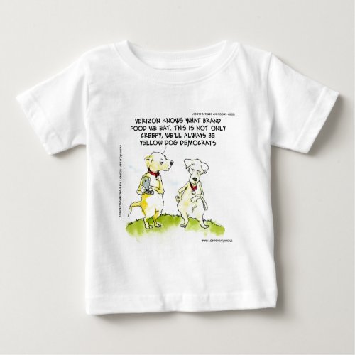 Yellow Dog Democrats Funny Baby T_Shirt