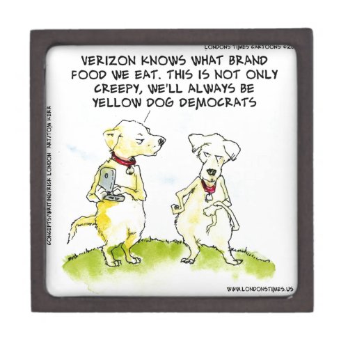 Yellow Dog Democrats Funny Gift Box