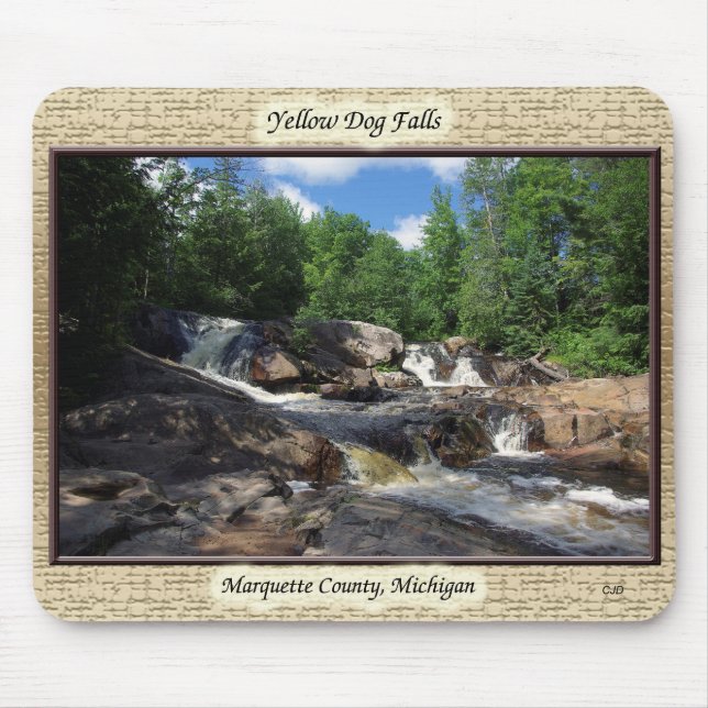 Yellow Dog Falls mousepad (Front)