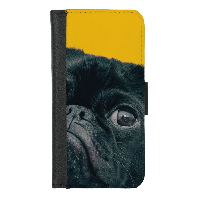 yellow dog iPhone wallet case (Front)