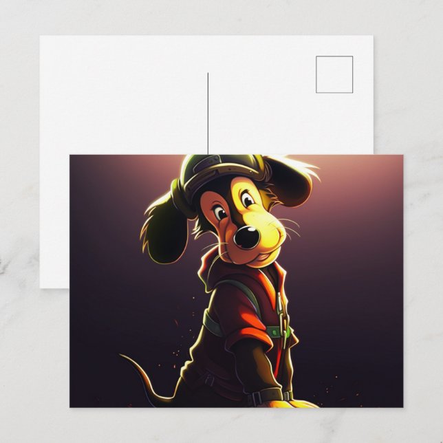 Yellow Dog Postcard (Front/Back)