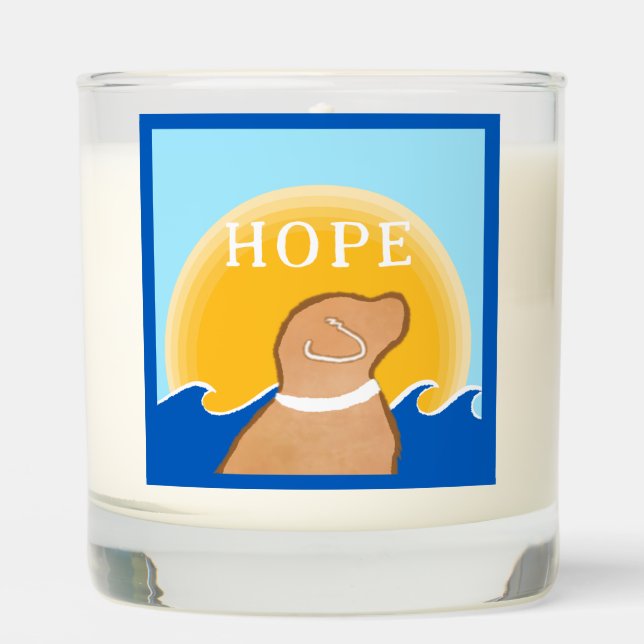 Yellow Dog Scented Candle Hope 2 of 3 Set (Front)