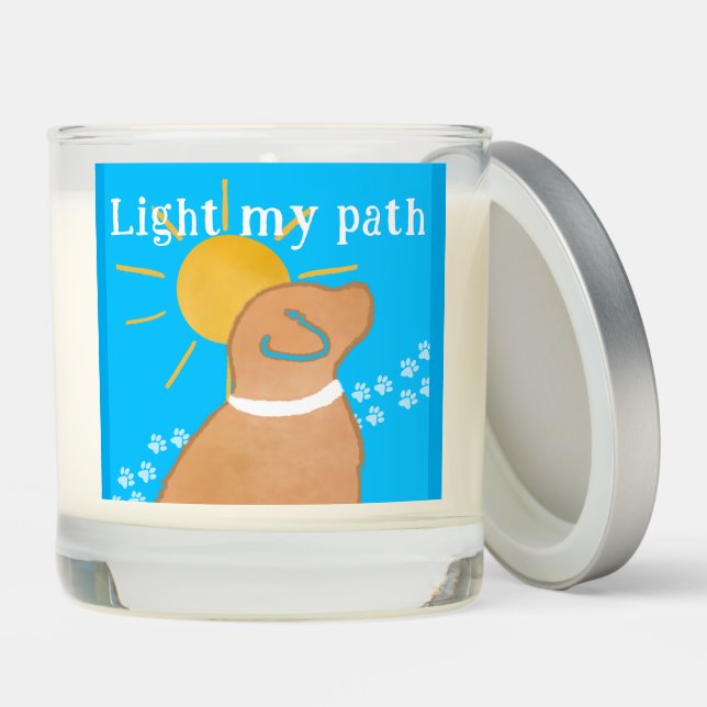 Yellow Dog Scented Candle Light My Path (Lid)