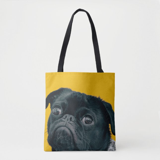 yellow dog tote bag (Front)