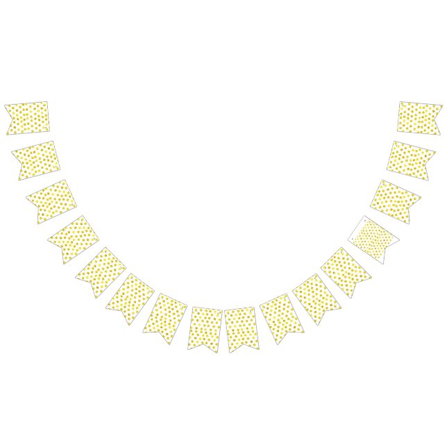 Yellow Dot Bunting Flags (All)