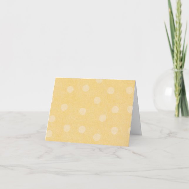 Yellow Dot Note Card (Front)