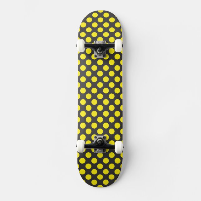 yellow dots skateboard deck (Front)
