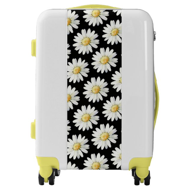 Yellow Dotted Daisy's Luggage (Front)