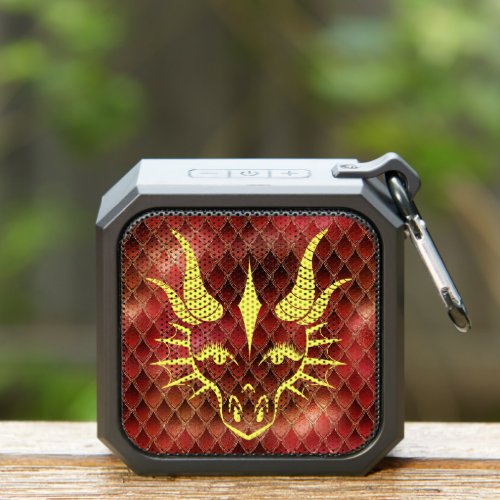 Yellow Dragon and Red Dragon Scales design Bluetooth Speaker