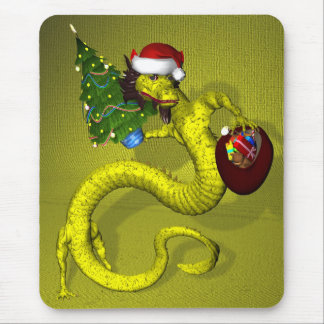 Yellow Dragon Mouse Pad