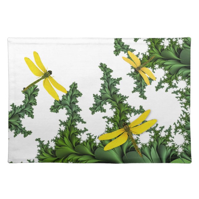 Yellow Dragonflies Placemat (Front)