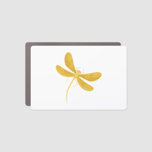 yellow dragonfly car magnet
