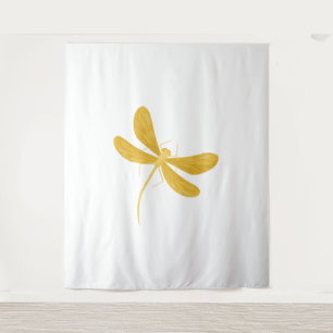 yellow dragonfly tapestry
