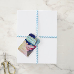 YELLOW DRESS, RED SHOES GIFT TAGS