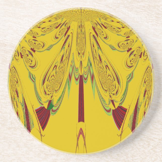 Yellow Drink Coaster (Front)