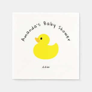 Yellow Duck - Baby Shower Napkins