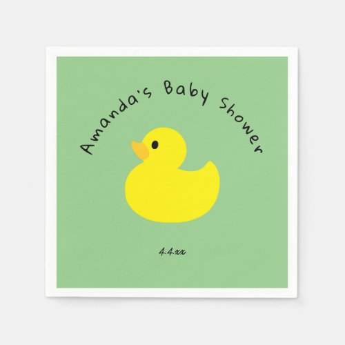 Yellow Duck _ Baby Shower Napkins