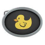 Yellow Duck Belt Buckle at Zazzle