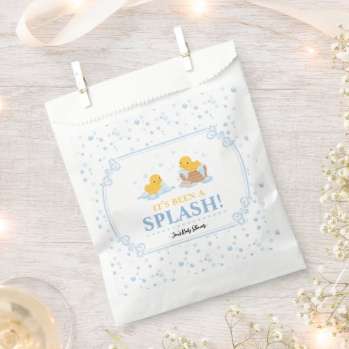 Yellow Duck Bubble Bath Party Favor Bags