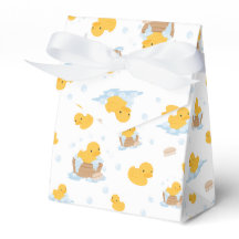 Yellow Duck Bubble Bath Party Favor Box