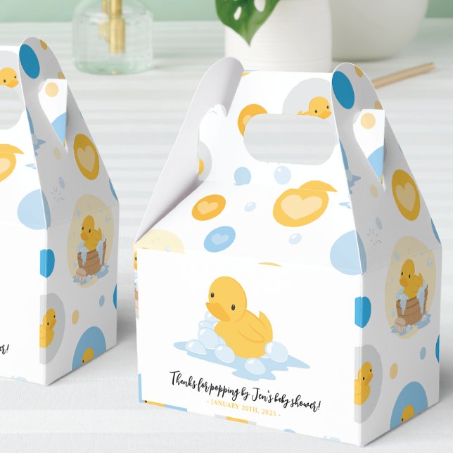 Yellow Duck Bubble Bath Party Favor Box (Creator Uploaded)