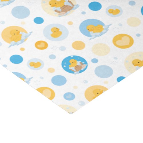 Yellow Duck Bubble Bath Pattern Gift Tissue Paper