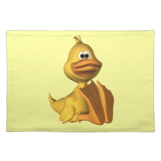 Yellow Duck Cloth Placemat