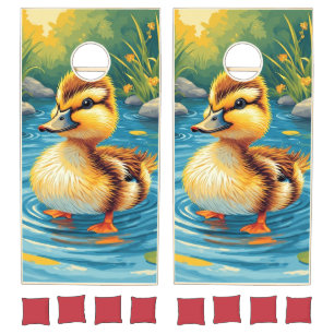Yellow Duck Cornhole Set