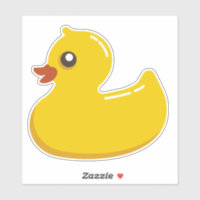 Yellow Duck Custom-Cut Vinyl Sticker