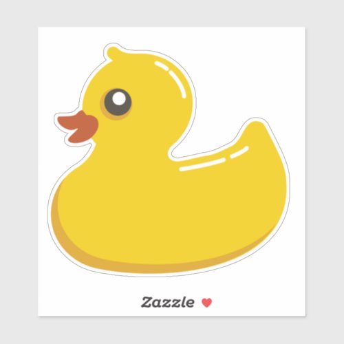 Yellow Duck Custom_Cut Vinyl Sticker