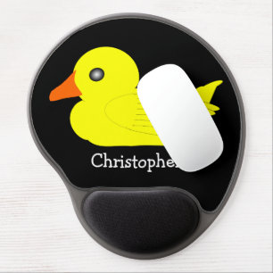 Yellow Duck Design Gel Mouse Pad