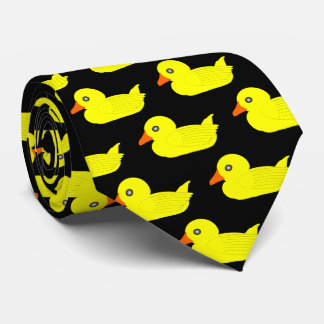 Yellow Duck Design Neck Tie