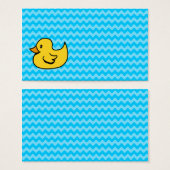 Yellow Duck on Aqua Waves (Front & Back)