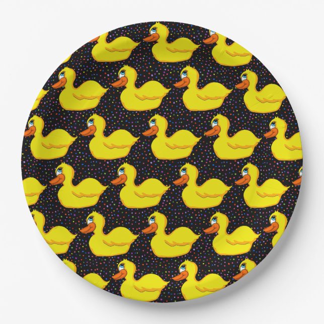 Yellow Duck Paper Plates (Front)