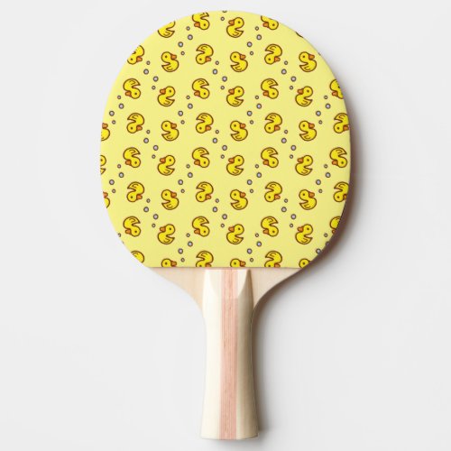 Yellow duck ping pong paddle