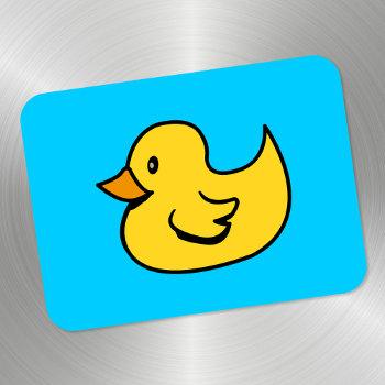 Yellow Duck Premium Magnet by designs4you at Zazzle