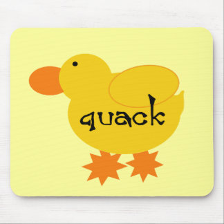 Yellow Duck Quack Tshirts and Gifts Mouse Pad