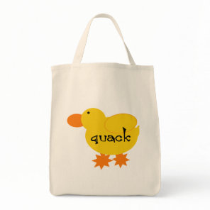 Yellow Duck Quack Tshirts and Gifts Tote Bag