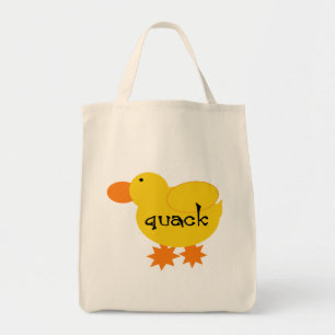 Yellow Duck Quack Tshirts and Gifts Tote Bag