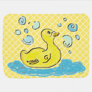 Yellow Duck Receiving Blanket