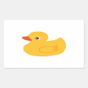 Yellow Duck Rectangular Sticker