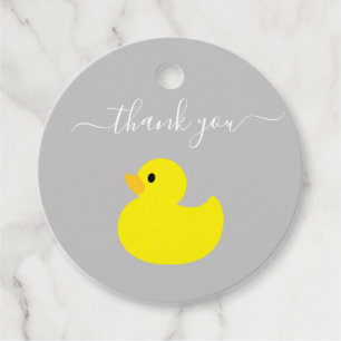 Yellow Duck Thank you Favor Tags