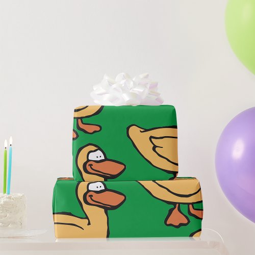 Yellow Duck Wrapping Paper