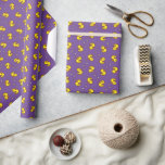 Yellow duck wrapping paper