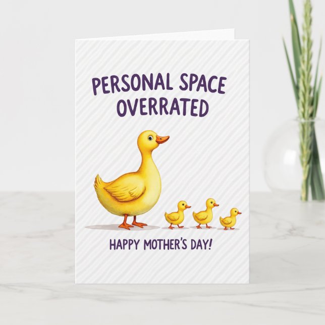 Yellow Duckie Mothers Day Card (Front)
